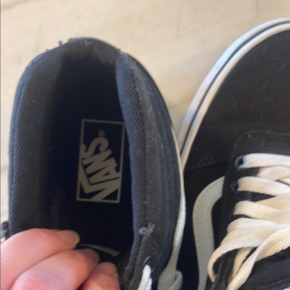 Vans Black and White High-Top Sneakers - Picture 8 of 9